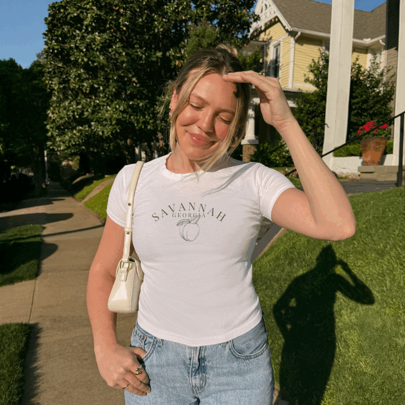 vintage-inspired savannah georgia baby tee
